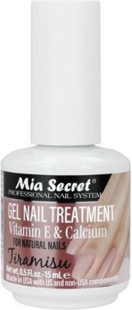 MIA SECRET - Gel Nail Treatment Tiramisu - Met Vitamine E en Calcium - Nagelverzorging Base Gel - 15ml