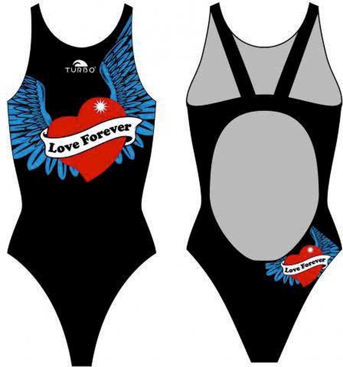 Turbo Love Forever Pro Resist Zwemkleding Zwart M Vrouw Black