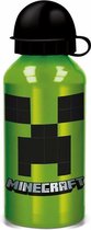 Minecraft aluminium drinkbeker / drinkfles - 400 ml - groen