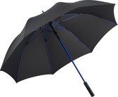 Fare Style 2384 windproof stokparaplu zwart euroblauw blauw 130 centimeter stormparaplu windproof stormproef stormbestendig windbestendig