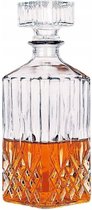 SOROH | Carafe à whisky | verre taillé | bouteille de décantation | bouteille de stockage d'alcool avec bouchon | 8.5x8.5x23cm 1L