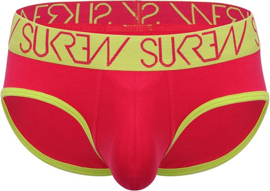 Sukrew Apex Slip Raspberry Rood - Maat XL - Heren Ondergoed