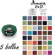 Borgo de Pazzi - Amore 240 - Groen 135 - set van 5 bollen x 50 gram