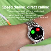 Lemfo Lemz Smart Watch Sport Bluetooth Call Music 454*454 Amoled Screen Smartwatch Ecg Custom Watch Gezicht Herkenning Muziek Afspelen Dynamische Wijzerplaat Stem Herkenning Waterdicht Zilver