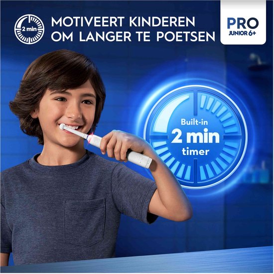 Oral-B Pro Junior - Frozen - Elektrische Tandenborstel - Voor Kinderen Vanaf 6 Jaar - Oral B