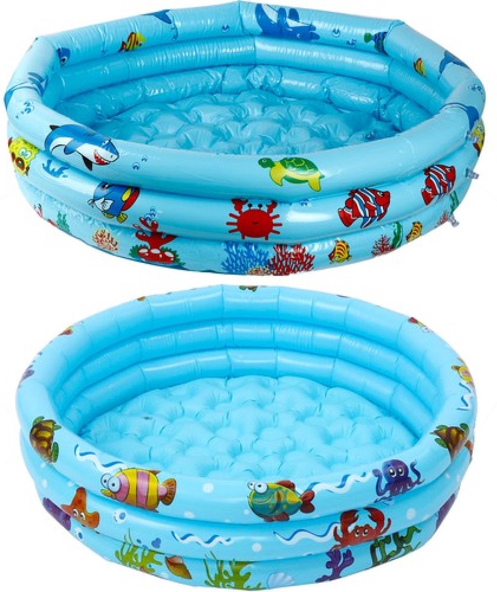 Quoersrti Opblaasbaar Kinderzwembad – 150x114x51 Cm, Met Zachte Bodem, Voor Tuin Of Binnen