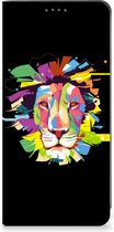 Book Case Google Pixel 7A Smart Cover Lion Color