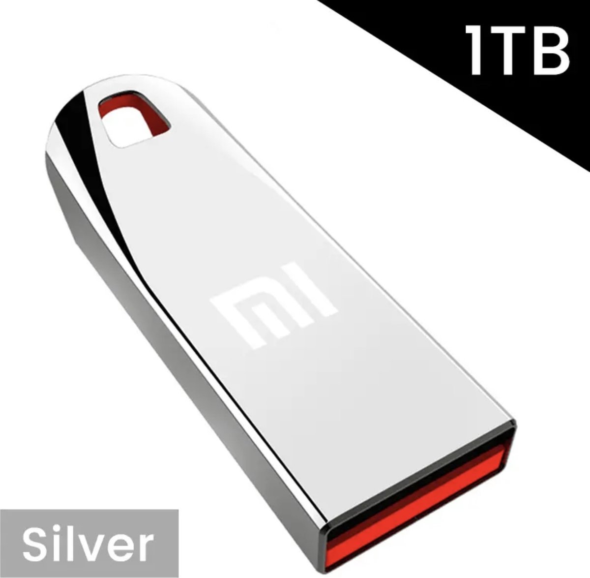 Clé USB Xiaomi 1 To 1000 Go 3.0 argent avec porte-clés | bol.com