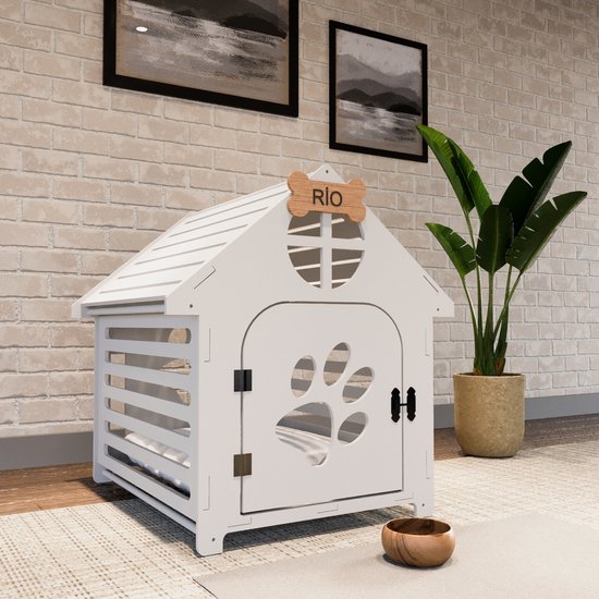 Groot hondenbed, 2-in-1 hondenhuis, bed voor binnen kat, luxe