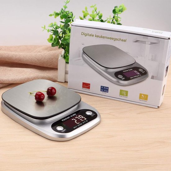Balance de cuisine numérique jusqu'à 6 kg - Graduation : 2 grammes