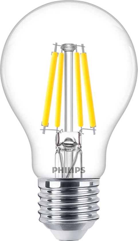Philips MASTERValue LED E27 Peer Filament Helder 3.4W 470lm - 940 Koel Wit | Beste Kleurweergave - Dimbaar - Vervangt 40W