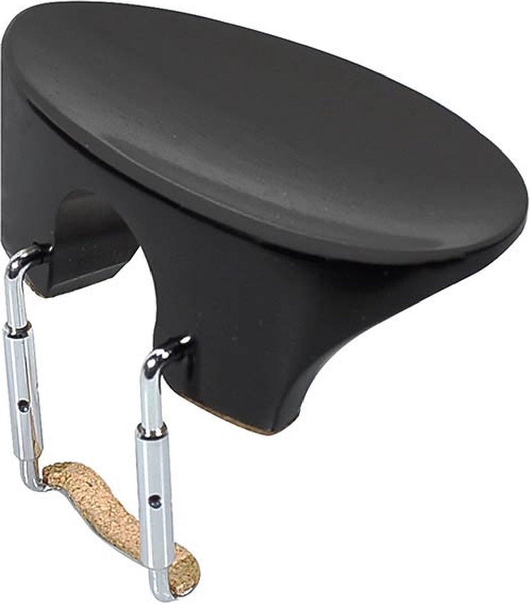 ELS CR-FL-HN violin chinrest 'Flesh'-model, ebony, high neck model