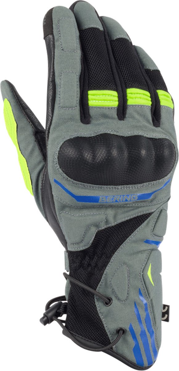 Bering Gloves Bakundu Black Grey Blue Fluo T12 - Maat T12 - Handschoen