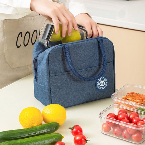 Sac isotherme déjeuner - lunch bag adultes - enfants - lunch box - sac pique-nique - sac isotherme - coolbag - étanche - lunch bag - sac isotherme - Zwart