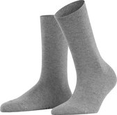 FALKE Family duurzaam katoen sokken dames grijs - Matt 39-42
