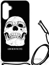 Beschermhoes Geschikt voor Samsung Galaxy A14 5G Telefoon Hoesje met doorzichtige rand Skull Eyes