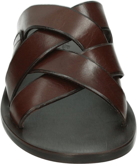 Vanni V3553 - Volwassenen Heren slippers - Kleur: Bruin - Maat: 43 | bol