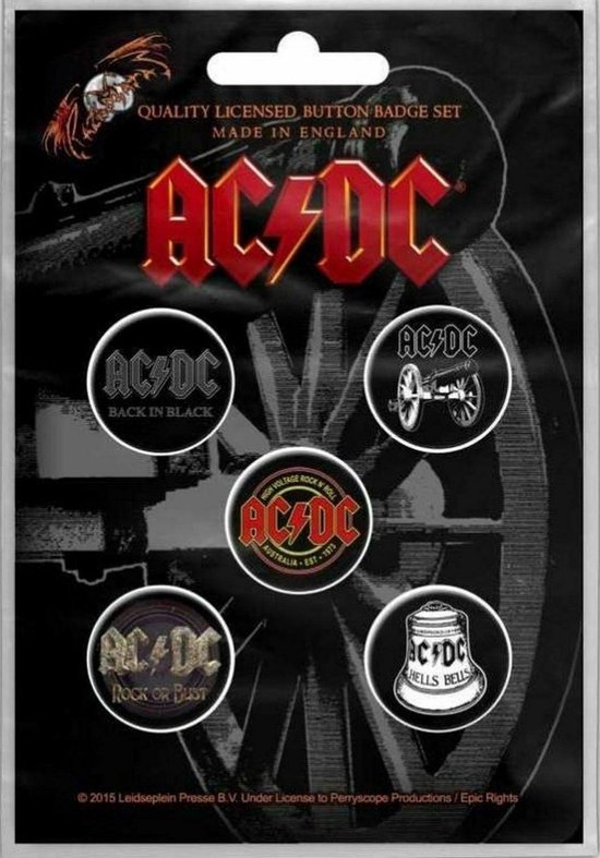 AC/DC - For Those About To Rock - Button 5-pack | bol