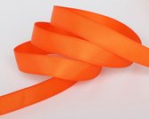 Sierband - Grosgrain band - Sierlint - Oranje - 15mm - 10 Meter per rol - Ribsband