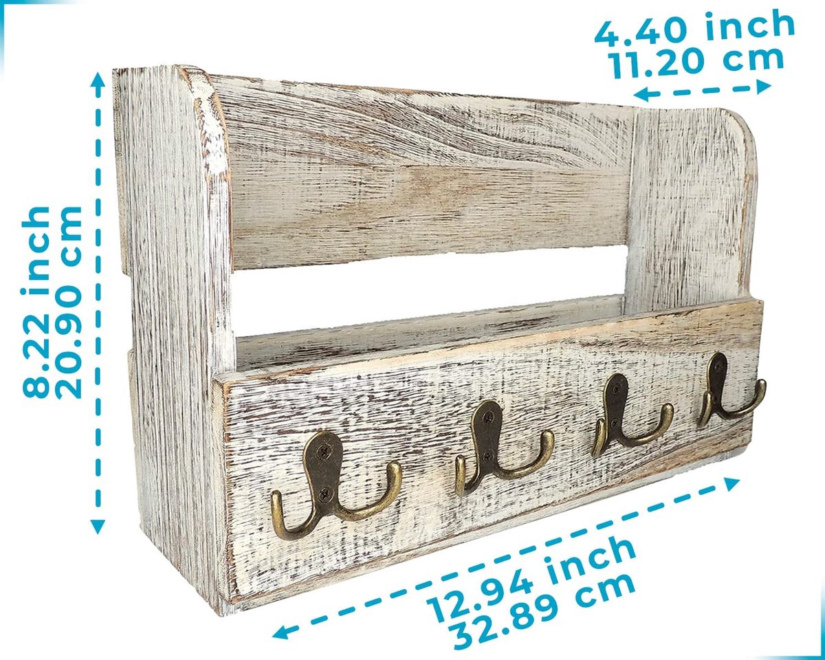 Lot de 2 Accroche Clef Mural Auto Adhésifs,Crochets pour Clés à Fixation Murale,Patere Murale