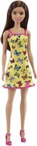 Pop Barbie Trendy Robe Jaune Avec Papillons