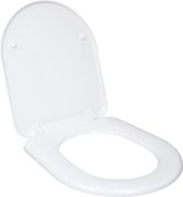 SENSEA - Ovale toiletzitting - Kunststof - Hoogglans witte afwerking - EASY