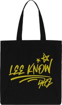 Stray Kids Lee Know Signature Gold Totebag Black - Korean Boyband SKZ - Kpop fans - Lee Know Stray Kids - One-size