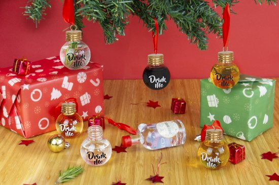 Gift Republic Boules de Boules de Noël Alcoolisées – 6 Pièces – Fournies Sans Alcohol