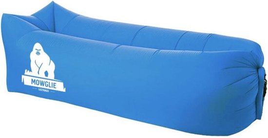 Outplea Hamac Gonflable avec Sac, Portable Canapé Gonflable Eau et Terre, Air Sofa Pouf Gonflable Exterieur pour Jardin Camping Plage Voyager, Bleu