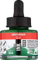 Amsterdam Acrylic Ink Fles 30 ml Permanentgroen Donker 619