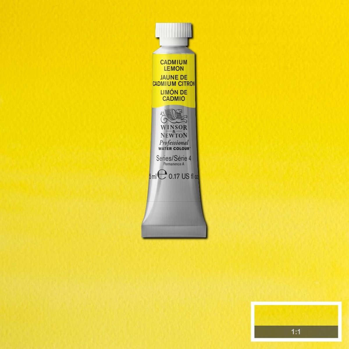 Winsor & Newton Professional Watercolour watergedragen verf Geel 5 ml Koker 1 stuk(s)