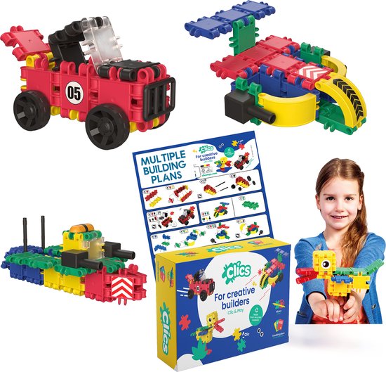 Coffret blocs de construction Clics 5 en 1 - JOUETS DURABLES en