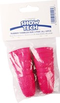Show Tech - Rubberen Vingerlingen - Extra Grip Voor Plukken - 10 stuks - Roze - XL