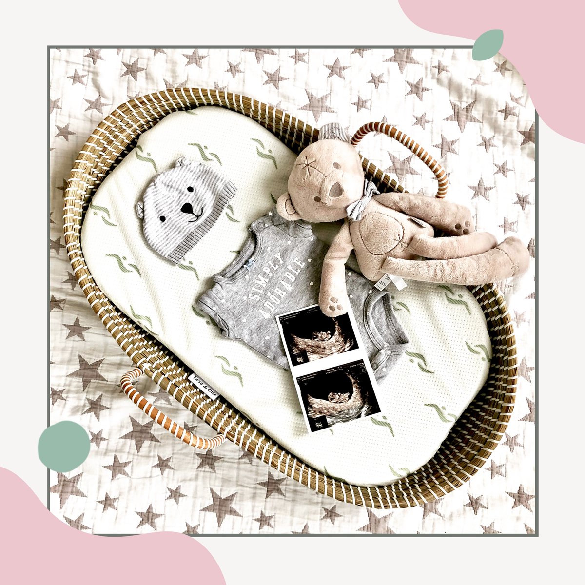 Goedkoopste Rose & Ollie verschoonmand XL matrasje twee waterproof matrashoezen - zeegras verschoningsmand
