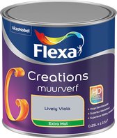 Flexa Creations - Muurverf - Extra Mat - Lively Viola - 250ml