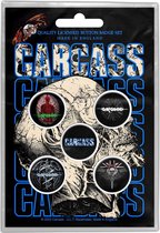 Carcasse - Necro Head - Pack de 5 boutons