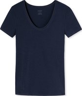 SCHIESSER Naturschonheit T-shirt (1-pack) - dames shirt korte mouwen nachtblauw - Maat: 46