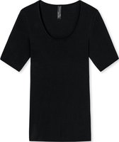 SCHIESSER Luxury T-shirt (1-pack) - chemise femme manches courtes noir - Taille : 44