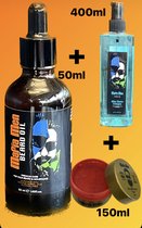 Mafia Men Huile de barbe + After Shave Cologne Private + Hair Wax 10 Wanted