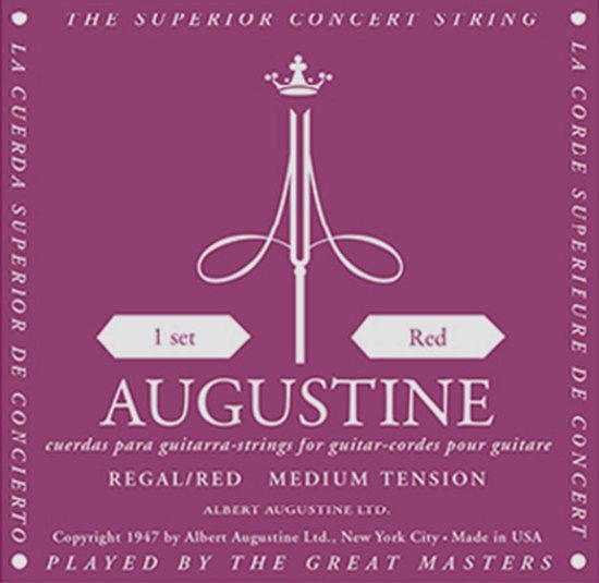 Snarenset klassieke gitaar Augustine AU-RERD Extra High & Medium Tension