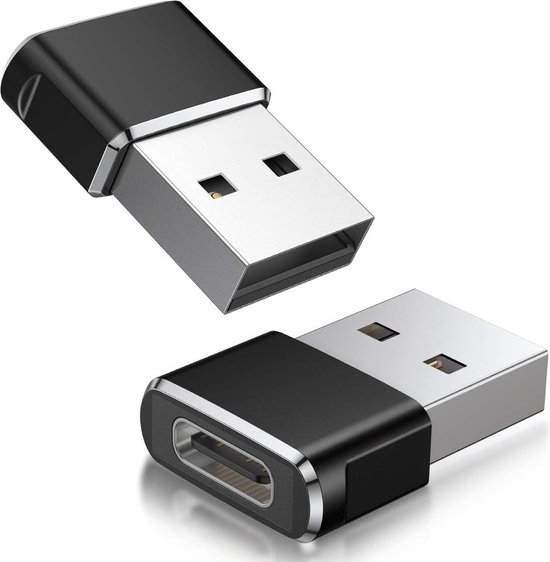 2 pièces - Adaptateur USB-C femelle vers USB Male - Convertisseur de câble  de type C... | bol