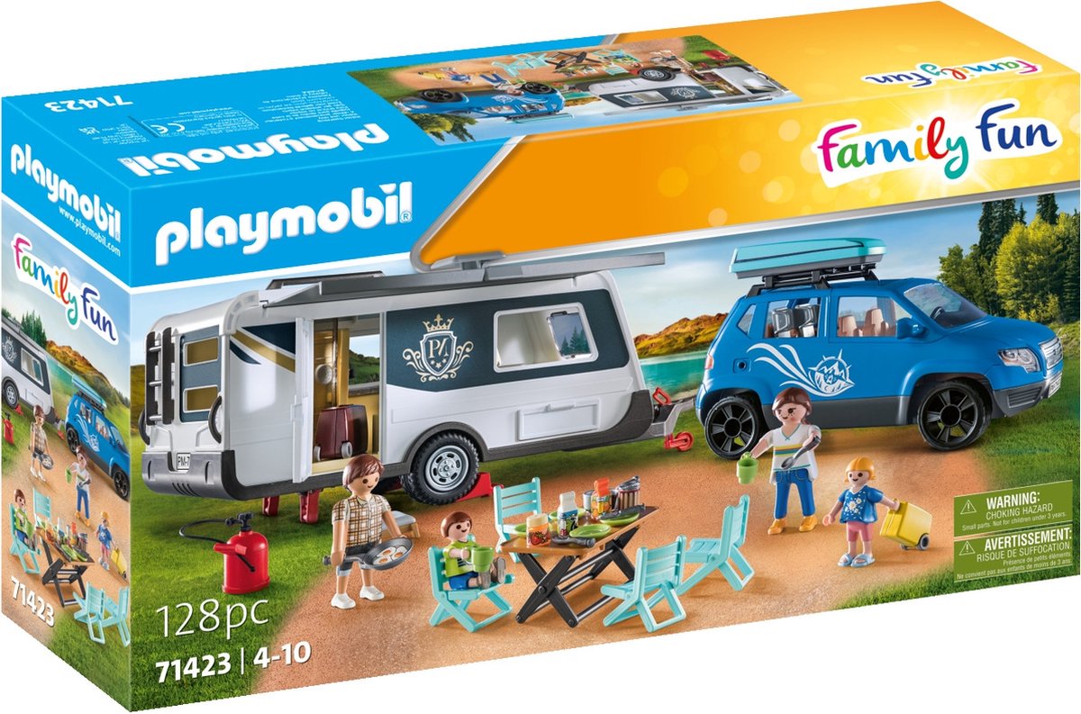 PLAYMOBIL Familiy Fun Caravan met auto - 71423