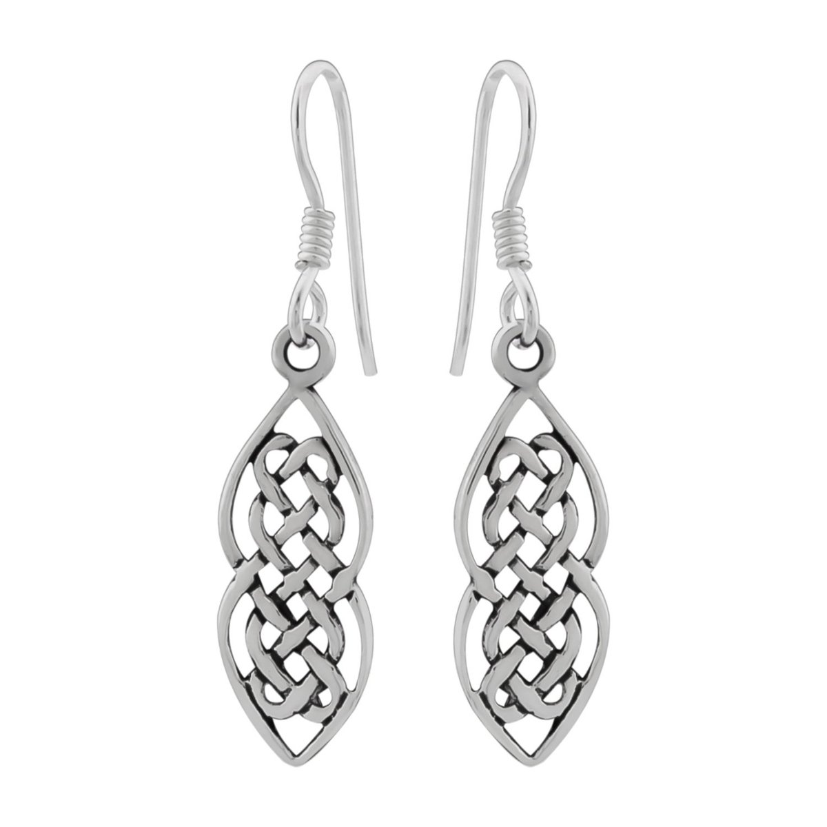 WeLoveSilver - zilveren oorhangers - keltische knoopdesign - hypoallergeen