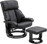 Mara Massagestoel - Fauteuil - TV fauteuil - Massagefunctie - Inclusief kruk massage - Timerfunctie - Zwart - 76 x 80 x 102 cm