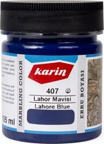 Ebru / Papiermarmer Verf - Lahore Blauw - 105 ml