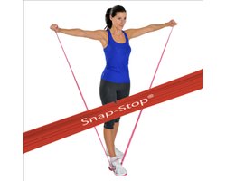 Afvallen met Rode Theraband Fitness Elastiek van 150 cm Weerstandsband - Oefenelastiek