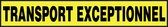 Transport exceptionnel sticker - reflecterend - 1000 x 160 mm