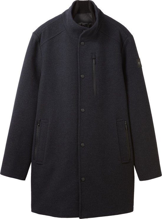 TOM TAILOR wool coat 2 in 1 Heren Jas - Maat XL
