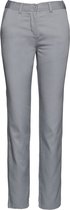 Broek Dames XS WK. Designed To Work Silver 65% Polyester, 35% Katoen