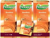 Pickwick Rooibos thé miel professionnel 25 sachets de 1,5 gr par carton, carton 4X3 cartons